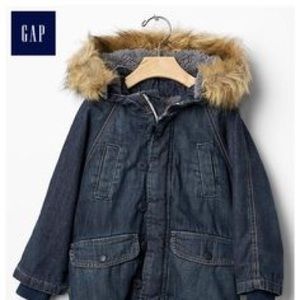 GAP Denim Snorkel Parka 12-18months